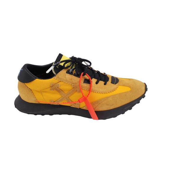 Off-White Arrow Running Sneakers in Camel Suede - Picture 1 of 9